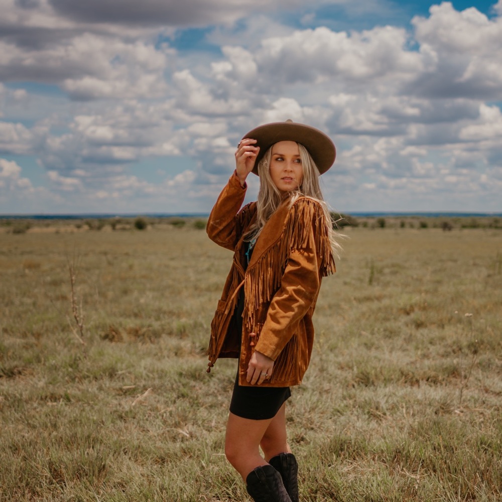 Vintage Suede Fringe Jacket